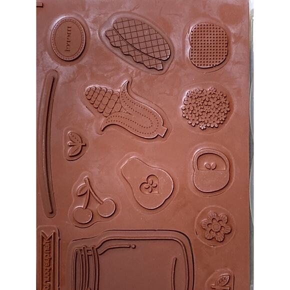 Stampin' Up! Sweet Scoops & Conserves Confites Cling Rubber Stamp Lot Of 2 - Picture 5 of 5